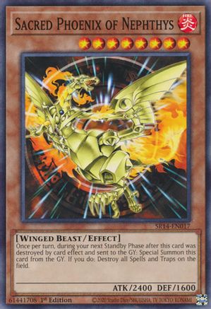 Sacred Phoenix of Nephthys (SR14-EN017) - Structure Deck: Fire Kings Unlimited