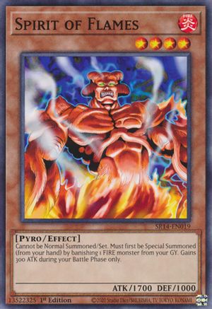 Spirit of Flames (SR14-EN019) - Structure Deck: Fire Kings Unlimited