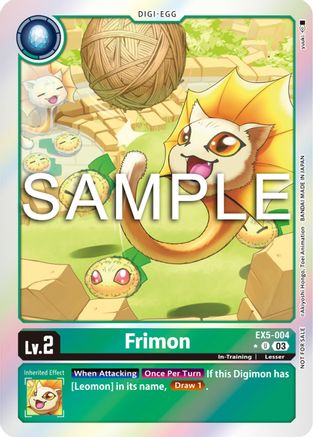 Frimon (Animal Colosseum Box Promotion Pack) (EX5-004) - Animal Colosseum Foil