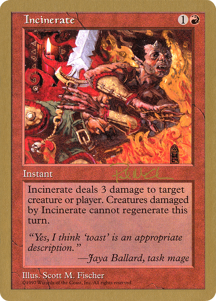 Incinerate (WCD-PM242) - World Championship Decks 1997