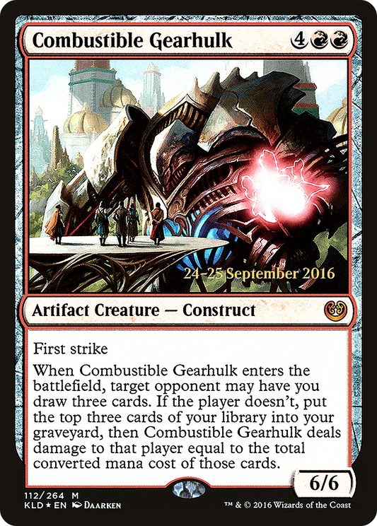 Combustible Gearhulk (PRE-112) - Kaladesh Promos Foil