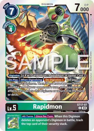 Rapidmon - ST17-07 (ST17-07) - Starter Deck 17: Double Typhoon Advanced Deck Set Foil