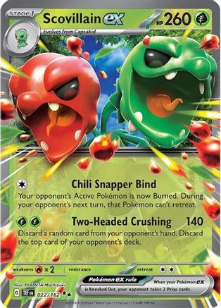 Scovillain ex 022/162  - Holofoil SV05 Temporal Forces - Double Rare