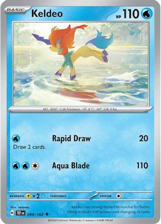 Keldeo 044/162  - Reverse Holofoil SV05 Temporal Forces - Uncommon