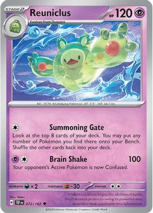Reuniclus 072/162  SV05 Temporal Forces - Uncommon