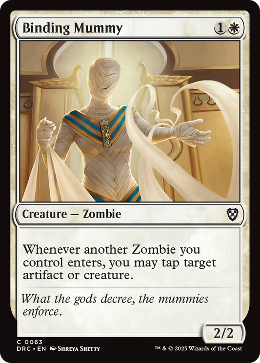 Binding Mummy (DRC-063) - Commander: Aetherdrift Foil