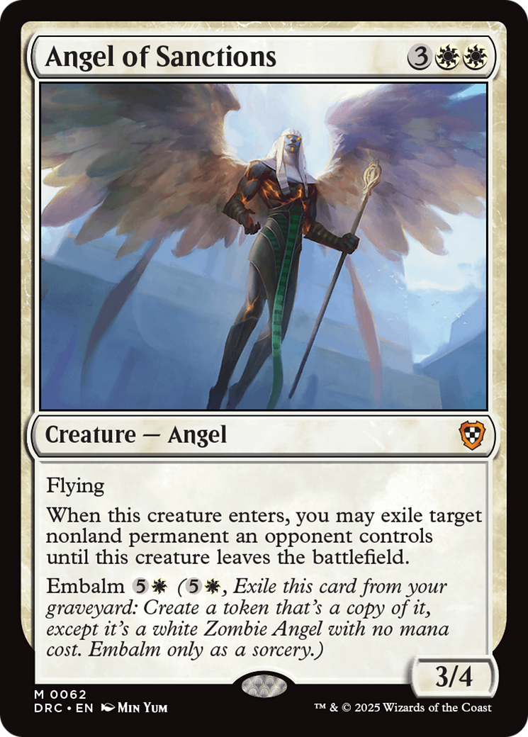 Angel of Sanctions (DRC-062) - Commander: Aetherdrift Foil