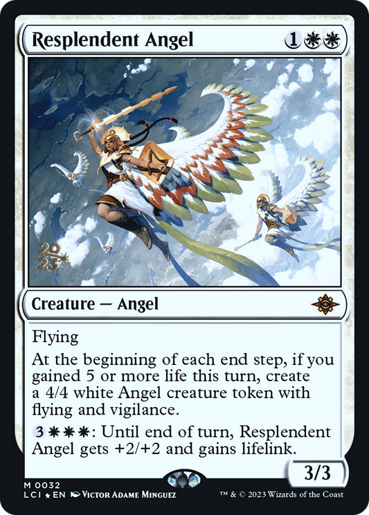 Resplendent Angel (PRE-32S) - The Lost Caverns of Ixalan Promos Foil