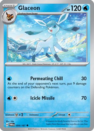 Glaceon 054/167  SV06 Twilight Masquerade - Uncommon