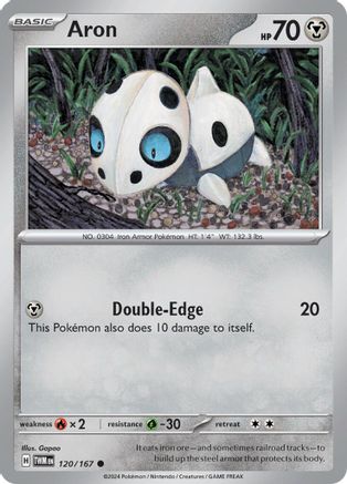 Aron 120/167  - Reverse Holofoil SV06 Twilight Masquerade - Common