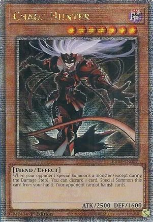 Chaos Hunter (Quarter Century Secret Rare) (RA02-EN007) - 25th Anniversary Rarity Collection II 1st Edition