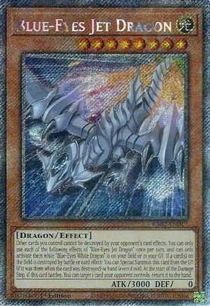 Blue-Eyes Jet Dragon (Platinum Secret Rare) (RA02-EN017) - 25th Anniversary Rarity Collection II 1st Edition