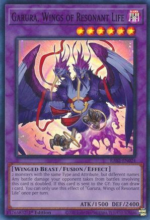Garura, Wings of Resonant Life (RA02-EN024) - 25th Anniversary Rarity Collection II 1st Edition