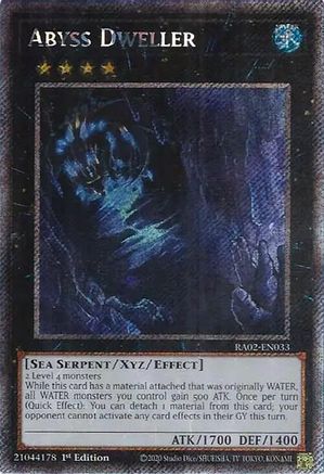 Abyss Dweller (Platinum Secret Rare) (RA02-EN033) - 25th Anniversary Rarity Collection II 1st Edition