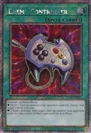 Enemy Controller (Platinum Secret Rare) (RA02-EN051) - 25th Anniversary Rarity Collection II 1st Edition