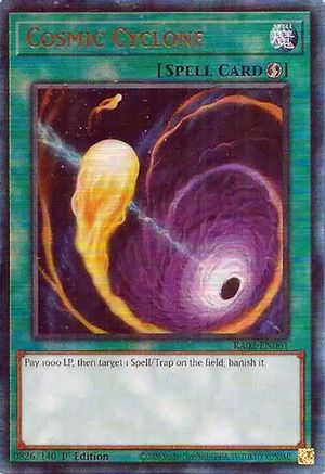 Cosmic Cyclone (PUR) (RA02-EN061) - 25th Anniversary Rarity Collection II 1st Edition