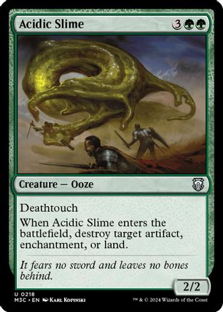 Acidic Slime (Ripple Foil) (M3C-218) - Modern Horizons 3 Commander Foil