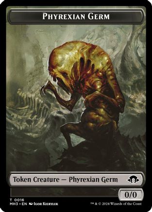 Phyrexian Germ // Angel Double-Sided Token (MH3-16 // 3) - Modern Horizons 3 Foil