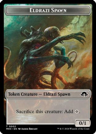 Eldrazi Spawn // Spirit (0008) Double-Sided Token (MH3-2 // 8) - Modern Horizons 3 Foil