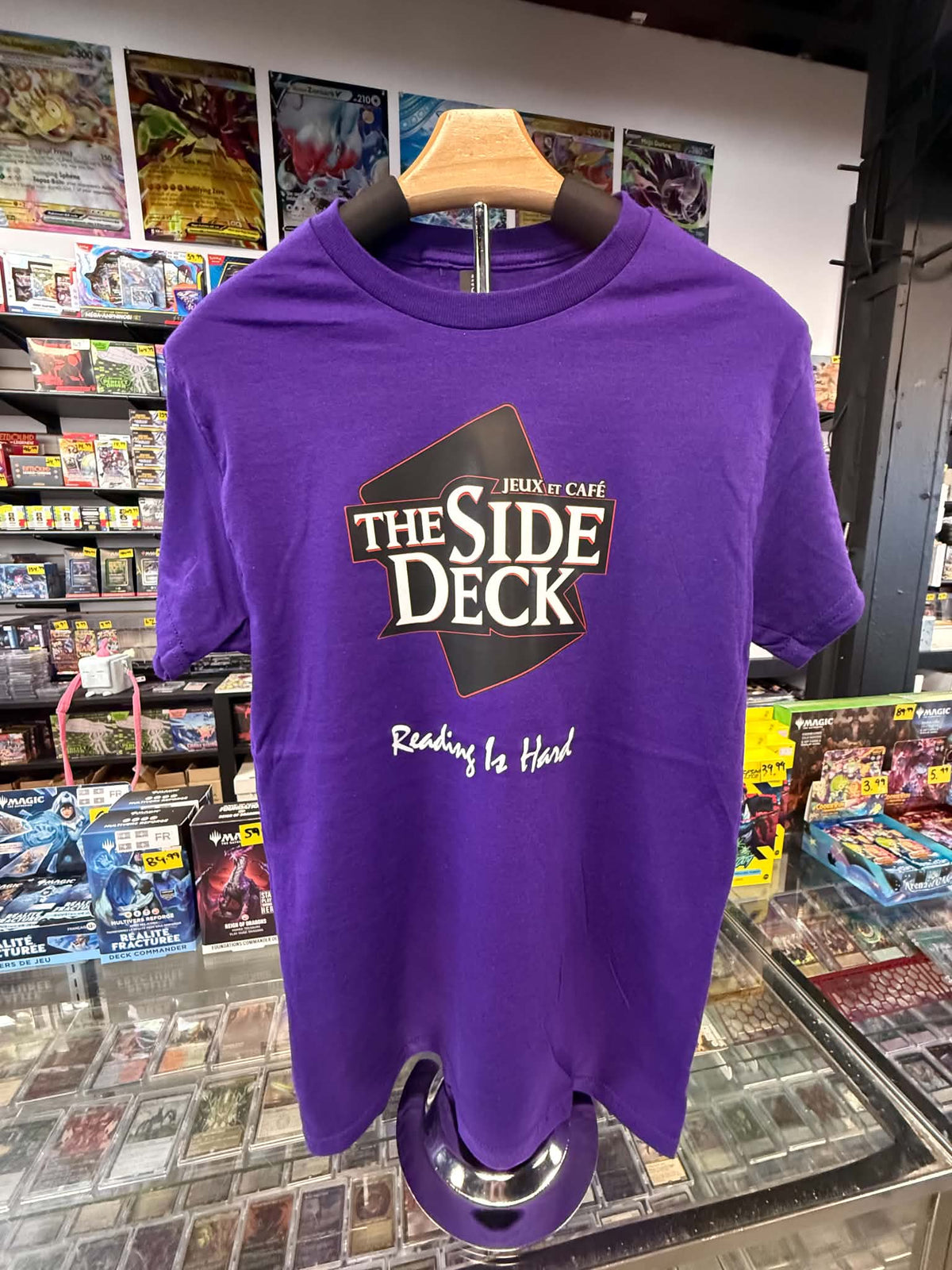 TSD T-Shirt "Reading is Hard" - Purple