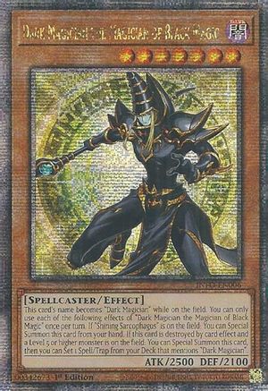 Dark Magician the Magician of Black Magic (Quarter Century Secret Rare) (INFO-EN006) - The Infinite Forbidden 1st Edition