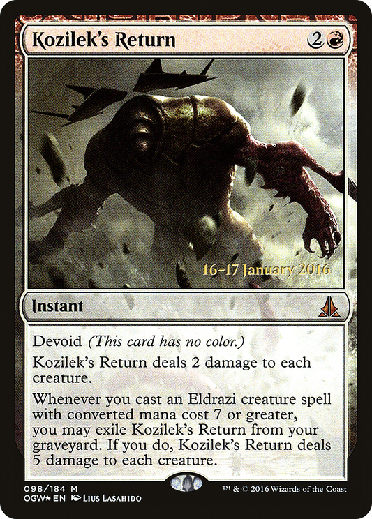Kozilek's Return (PRE-098) - Oath of the Gatewatch Promos: (devoid) Foil
