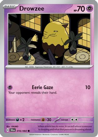 Drowzee 016/064  SV Shrouded Fable - Common