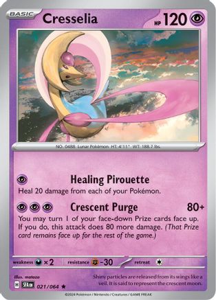 Cresselia 021/064  - Reverse Holofoil SV Shrouded Fable - Rare