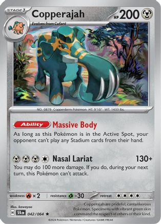 Copperajah 042/064  - Holofoil SV Shrouded Fable - Rare