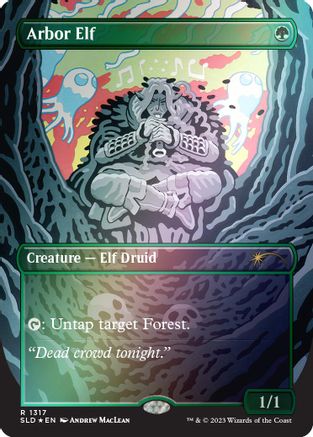 Arbor Elf (Rainbow Foil) (SLD-1317) - Secret Lair Drop Series Foil