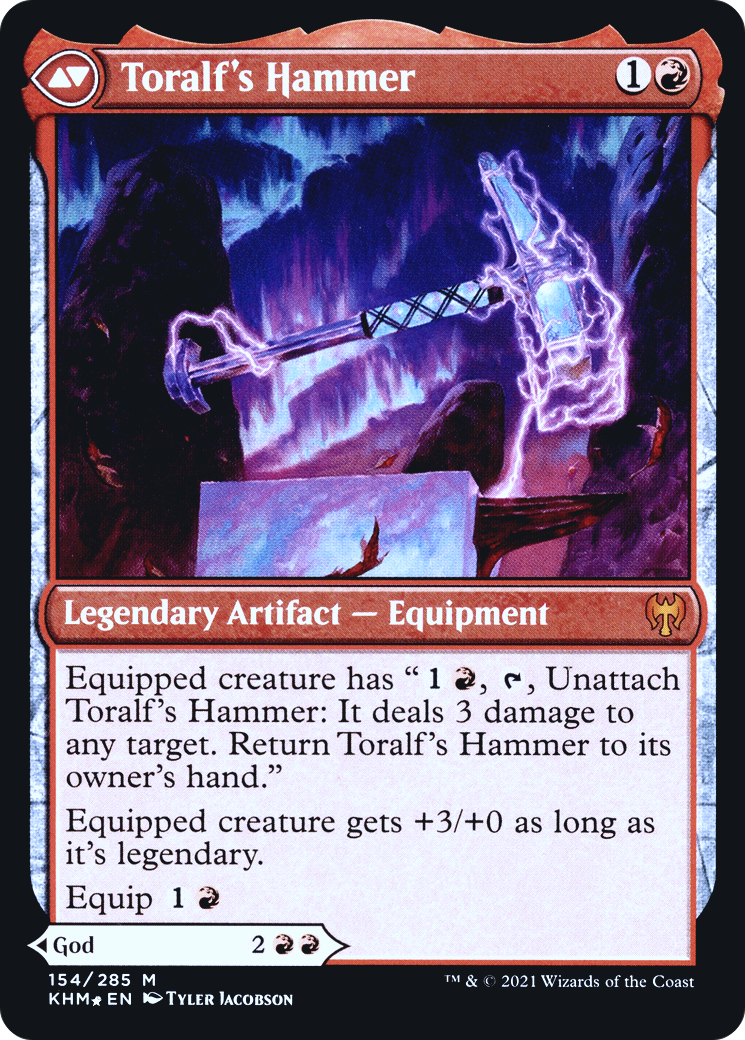 Toralf, God of Fury // Toralf's Hammer (PRE-154S) - Kaldheim Promos Foil