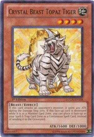 Crystal Beast Topaz Tiger (LCGX-EN158) - Legendary Collection 2 Unlimited