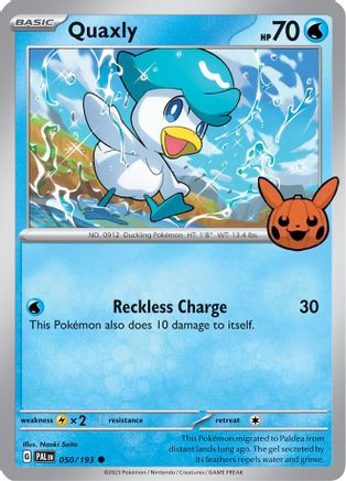 Quaxly 050/193  Trick or Trade BOOster Bundle 2024 - Common