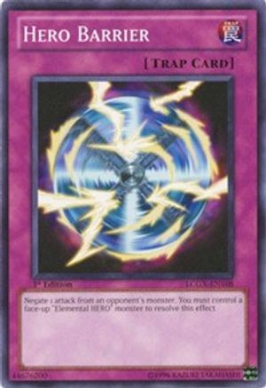 Hero Barrier (LCGX-EN108) - Legendary Collection 2 1st Edition
