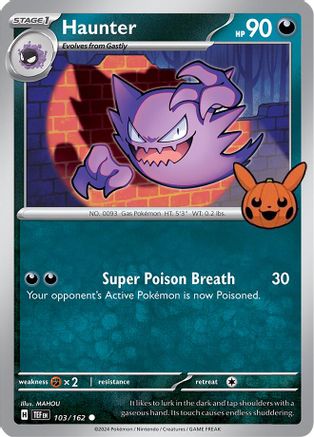 Haunter 103/162  Trick or Trade BOOster Bundle 2024 - Common