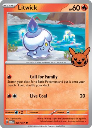 Litwick 036/167  Trick or Trade BOOster Bundle 2024 - Common