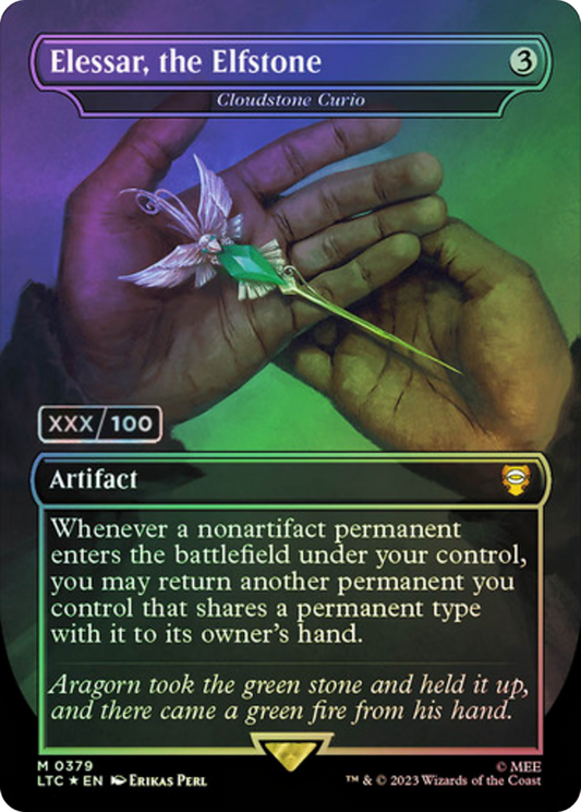Cloudstone Curio (LTC-379Z) - Tales of Middle-earth Commander / Elessar, the Elfstone (Borderless) Foil