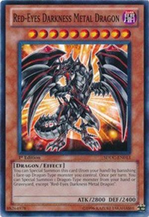 Red-Eyes Darkness Metal Dragon (SDDC-EN013) - Structure Deck: Dragons Collide 1st Edition