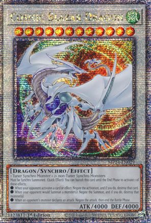 Cosmic Blazar Dragon (Quarter Century Secret Rare) (MP24-EN029) - 25th Anniversary Tin: Dueling Mirrors 1st Edition