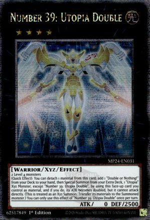 Number 39: Utopia Double (Quarter Century Secret Rare) (MP24-EN031) - 25th Anniversary Tin: Dueling Mirrors 1st Edition
