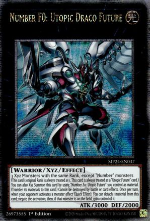 Number F0: Utopic Draco Future (Quarter Century Secret Rare) (MP24-EN037) - 25th Anniversary Tin: Dueling Mirrors 1st Edition
