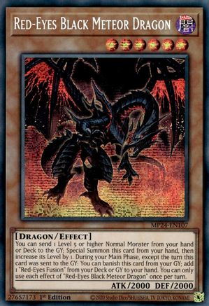 Red-Eyes Black Meteor Dragon (MP24-EN107) - 25th Anniversary Tin: Dueling Mirrors 1st Edition