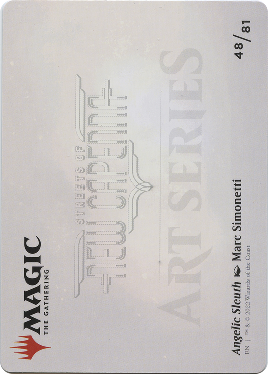 Angelic Sleuth // Angelic Sleuth (ASNC-048) - New Capenna Art Series (Borderless) Foil