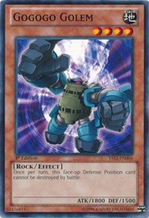 Gogogo Golem (YS12-EN006) - Starter Deck: Xyz Symphony 1st Edition