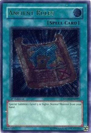 Ancient Rules (UTR) (STON-EN037) - Strike of Neos 1st Edition