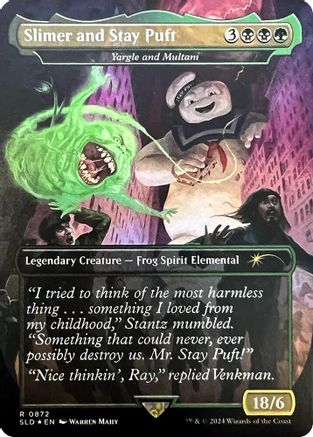 Slimer and Stay Puft - Yargle and Multani (SLD-872) - Secret Lair Drop Series
