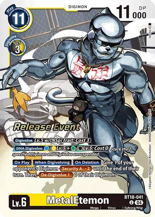 MetalEtemon (BT18-041) - Release Special Booster 2.0 Celebration Event Cards Foil