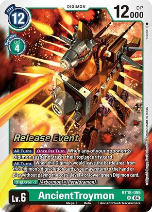 AncientTroymon (BT18-055) - Release Special Booster 2.0 Celebration Event Cards Foil