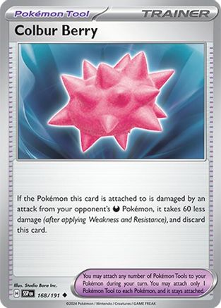 Colbur Berry 168/191  SV08 Surging Sparks - Uncommon