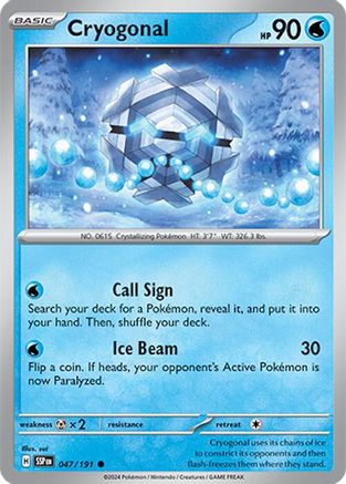 Cryogonal 047/191  SV08 Surging Sparks - Common